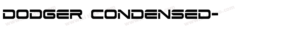 Dodger Condensed字体转换